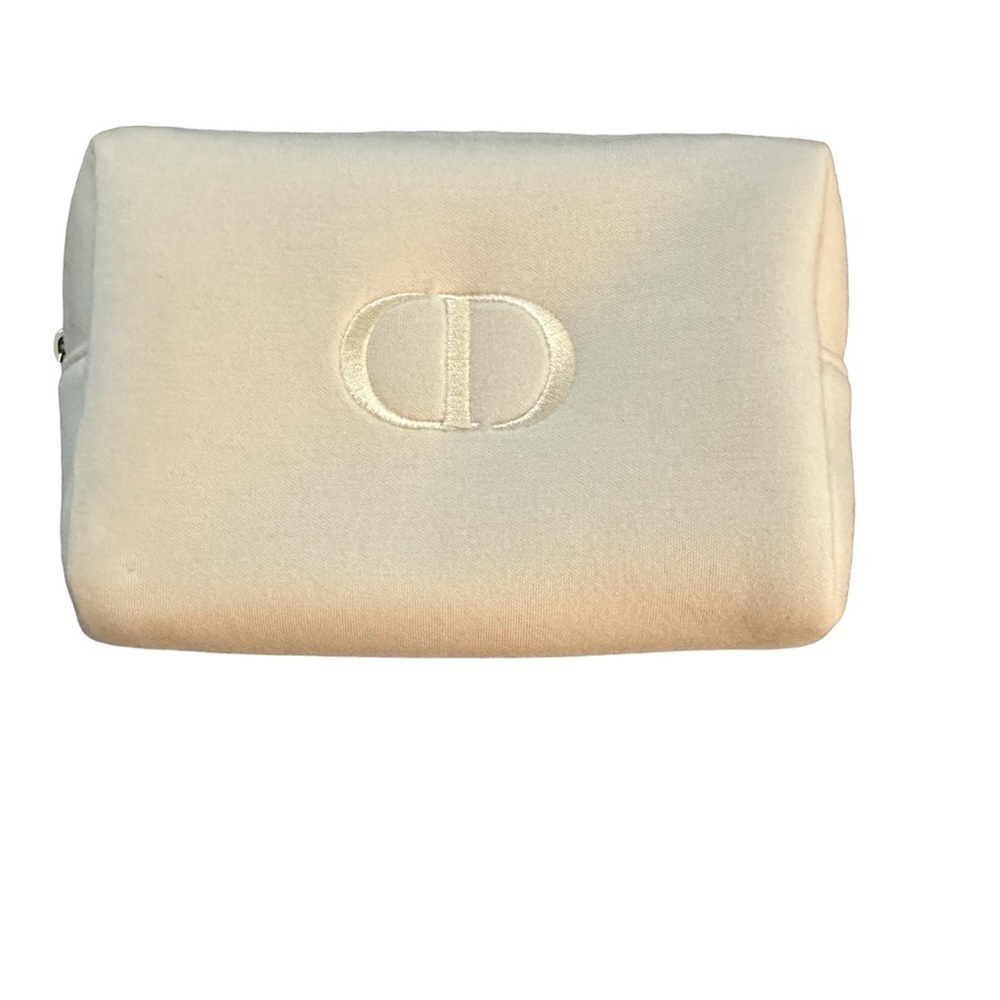 Dior Cream Cosmetic Makeup Bag Trousse Pouch - NEW